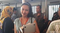 Ini penampakannya kala di sidang sang ayah hari ini, Foto: Desi Puspasari