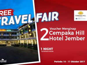 #FreeTravelFair : Bermalam Gratis di Cempaka Hill Hotel Jember
