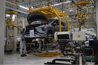 Salah satu tahapan produksi Xpander (Foto: Detikcom)