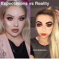 Ingin makeup seperti beauty vlogger Nikki Tutorial? Namun malah berakhir menyeramkan.  Foto: ist.