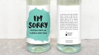 Minta maaf jadi lebih mudah dengan wine berlabel Im Sorry. Cocok bagi Anda yang tak bisa mengungkapkan kata maaf secara langsung. Foto: Delicate Estates