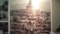 Inilah penampakan Candi Borobudur pada saat restorasi. Pemugaran pertama kali yang terekam dalam arsip dilakukan pada tahun 1907-1911 oleh Belanda namun minim dokumentasi (Masaul/detikTravel)