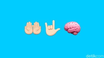 Emoji tangan. Foto: Adi Fida Rahman/detikINET