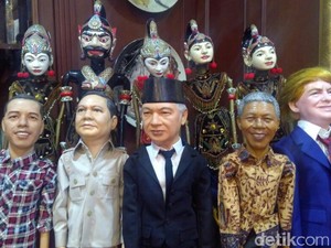 5 Wayang Potret di Ruang Fadli Zon: Dari Jokowi, Prabowo dan Trump