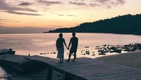Alexandra dan Subhan begitu romantis ya. Foto: Instagram/alexandra.asma
