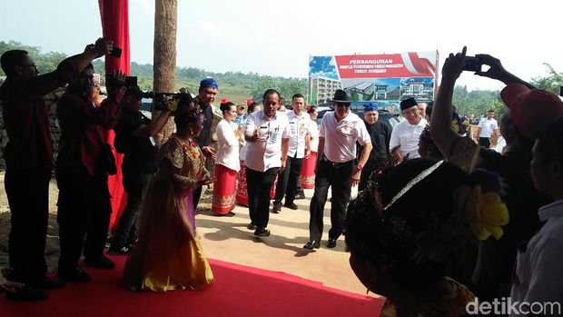 Menkumham Hadiri Groundbreaking Lapas Ciangir