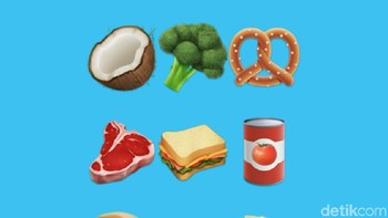 Emoji makanan. Foto: Adi Fida Rahman/detikINET