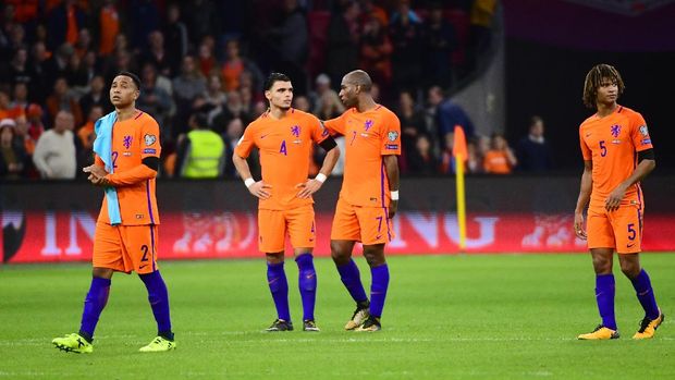 Timnas Belanda gagal lolos ke Piala Dunia 2018.