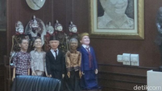 5 Wayang Potret di Ruang Fadli Zon: Dari Jokowi, Prabowo dan Trump
