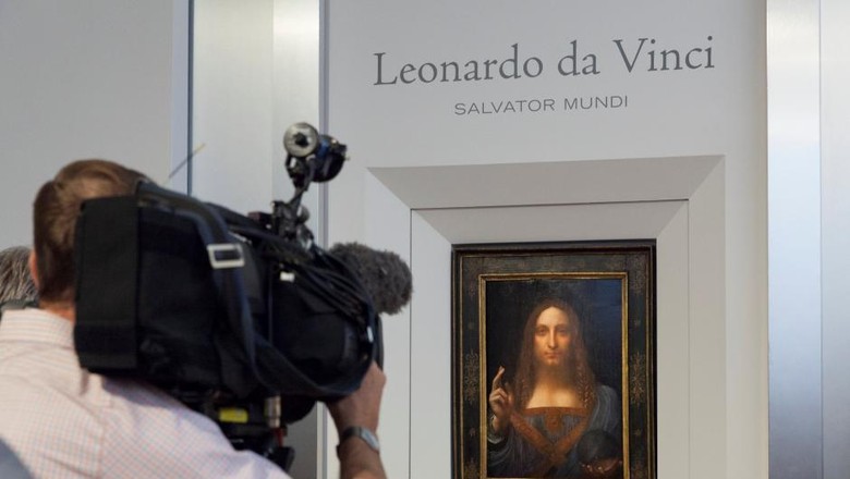 Lukisan Fenomenal Kristus Leonardo Da Vinci Dilelang Rp 1 3 Triliun