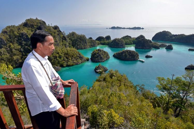 Jokowi di Raja Ampat