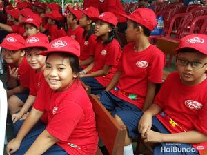 Begini Keceriaan Anak-anak SD Peringati Hari Cuci Tangan