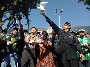 Pesilat dan Suporter Bola Deklarasi Damai di Polrestabes Surabaya