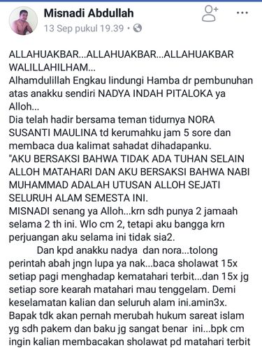 Akun facebook Misnadi Abdullah/