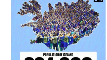 Dengan populasi di kisaran 334 ribu, Islandia adalah negara terkecil yang pernah lolos Piala Dunia. Foto: istimewa