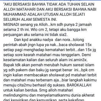 Status Misnadi Abdullah