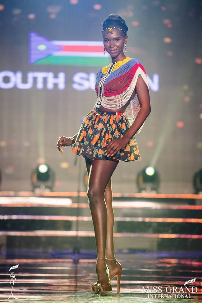 Sudan Selatan - Eyga Mojus. Foto: Facebook Miss Grand International