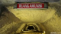 Ruang yang dijadikan tempat menyimpan amunisi kala itu. Hal itu pun tampak lewat bekas amunisi dan senjata yang ditemukan di lokasi tersebut (Randy/detikTravel)