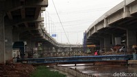 Pembangunan tol Becakayu seksi IB sudah mencapai 99 persen.