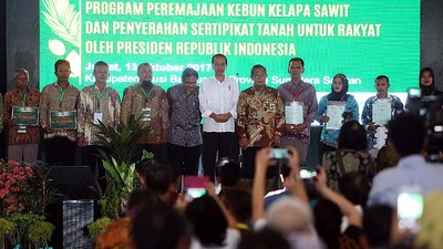 Jokowi Hadiri Program Peremajaan Kebun Kelapa Sawit