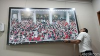 Salah satu lukisan Djarot yang diangkut dari ruang kerja gubernur.