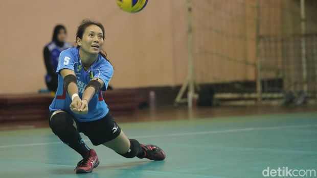 Berllian Marsheilla saat berlatih bersama Timans menuju SEA Games 2017