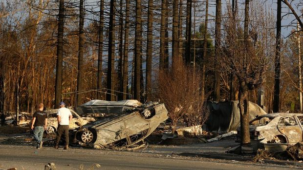 Kota Santa Rosa di Sonoma County dilanda kebakaran paling parah