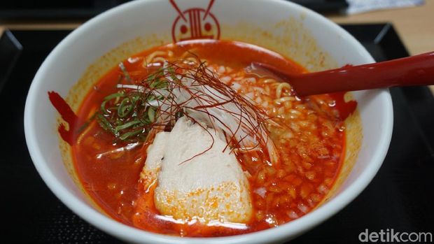 Ramen pedas yang lezat (Wahyu/detikTravel)