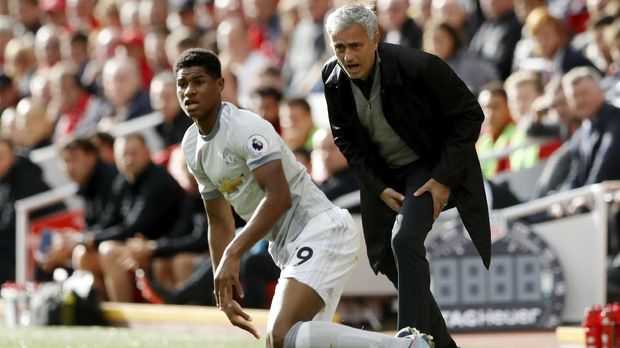 Marcus Rashford dianggap tidak berkembang sebagai striker bersama Jose Mourinho.