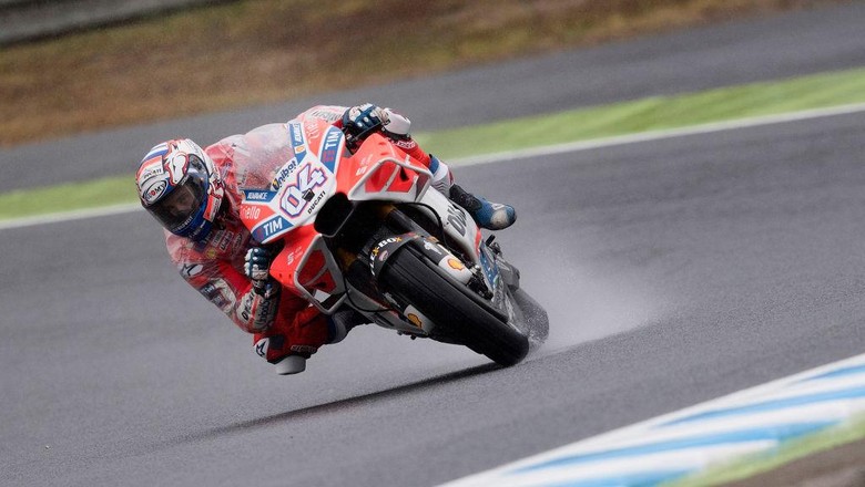 Dovizioso Terkejut dengan Kecepatannya di Motegi yang Basah Dovizioso Terkejut dengan Kecepatannya di Motegi yang Basah