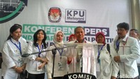 Partai Republik saat mendaftar ke KPU pada 14 Oktober 2017 (Foto: Denita Br Matondang/detikcom)