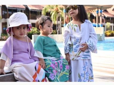 Cinta Indonesia! Anak-anak Ini Makin Cute Saat Pakai Batik