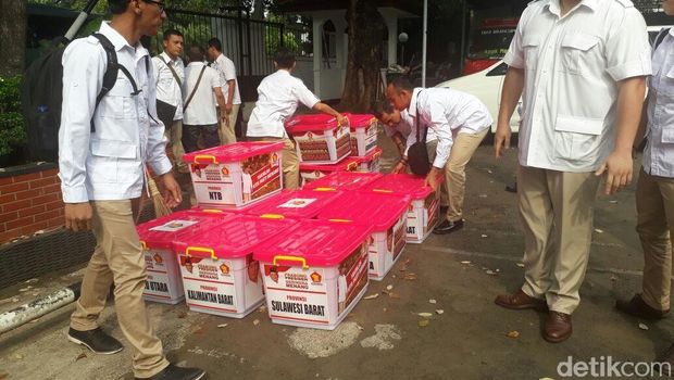 Gerindra bawa boks dokumen untuk Pemilu 2019