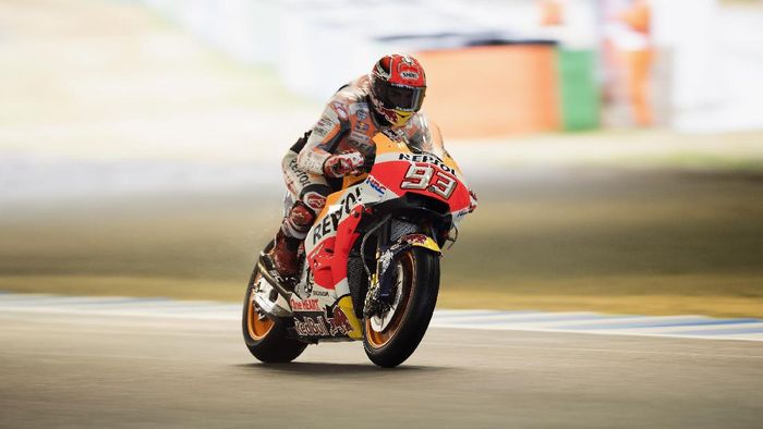 Marc Marquez tercepat di sesi latihan bebas ketiga MotoGP Jepang (Foto: Mirco Lazzari gp/Getty Images) Marc Marquez tercepat di sesi latihan bebas ketiga MotoGP Jepang (Foto: Mirco Lazzari gp/Getty Images)