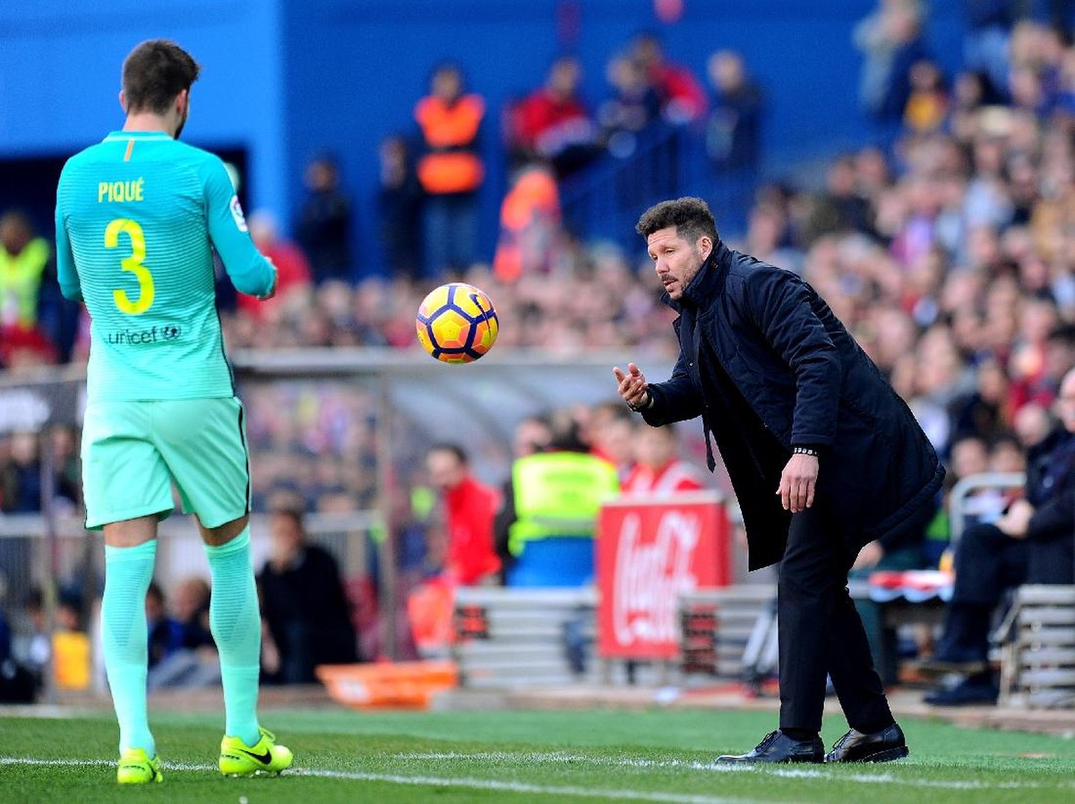Menurut Diego Simeone, Barcelona tidak sebagus Real Madrid (Denis Doyle/Getty Images)