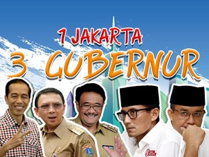 Kiprah 3 Gubernur DKI Jakarta Dalam Satu Periode