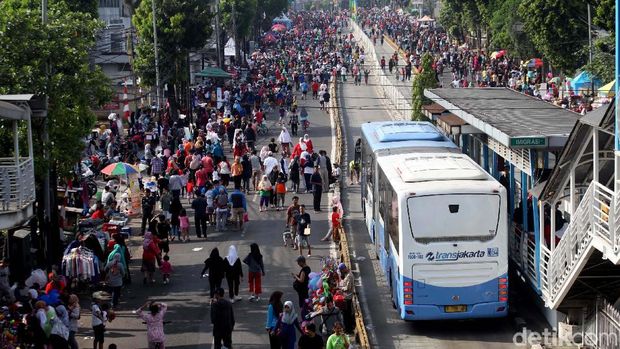 Suasana saat CFD di Mampang.