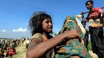 Foto : Perjuangan Pengungsi Rohingya Melintasi Perbatasan Bangladesh