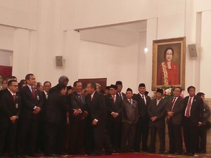 Novanto hingga AHY Hadir di Pelantikan Anies-Sandi