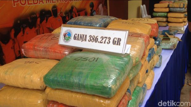  Polisi rilis kasus ganja 386 kg di Tol Tangerang