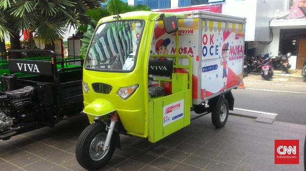 Motor box roda tiga sebagai bagian kendaraan OK OCE.