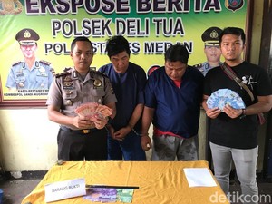 Polisi Tangkap Residivis Pengedar Uang Palsu di Medan