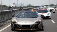 Driving experience diikuti 14 mobil McLaren seperti MP4-12C, 650S, varian sports series 570S, 570GT dan bahkan McLaren super series terbaru, 720S. (Pool/McLaren Club Indonesia).