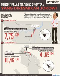 Jalan Tol Trans SUmatera yang Baru Diresmikan Presiden Jokowi