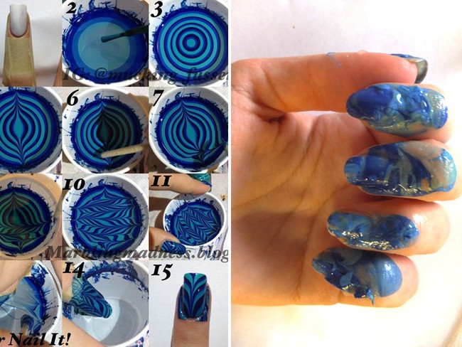 Di Pinterest, banyak tutorial cat kuku yang terlihat mudah dan menarik ditiru. Tapi tak semua orang bisa menirunya seperti wanita ini. Foto: ist