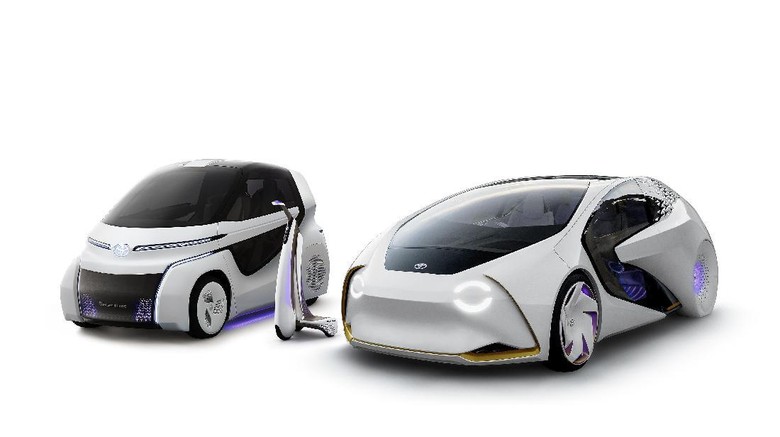 (Dari kiri ke kanan) Concept-i RIDE, Concept-i WALK dan Concept-i (Foto dok: Toyota) (Dari kiri ke kanan) Concept-i RIDE, Concept-i WALK dan Concept-i (Foto dok: Toyota)