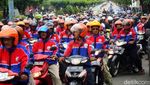 Aksi Tolak Angkutan Online di Purwokerto