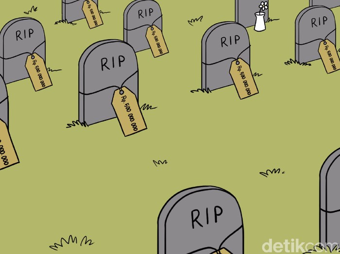 Ilustrasi kuburan seharga setengah miliar rupiah