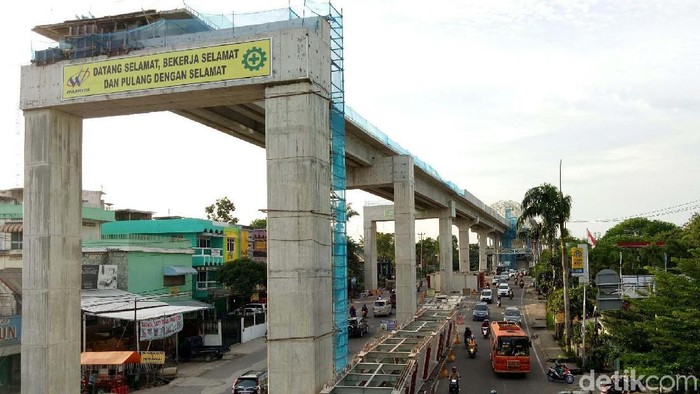 Proyek LRT Palembang 80%, Ditarget Uji Coba April 2018