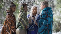 Para bintang yang tampil di film tersebut: Angela Bassett, Martin Freeman, Lupita Nyongo, Letitia Wright Foto: Marvel Studios 2017